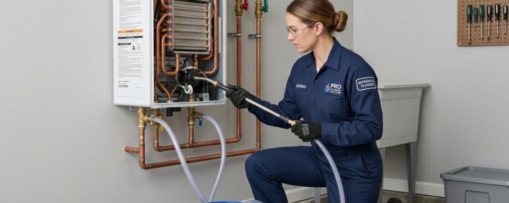 tankless water heater descaling and maintenance
