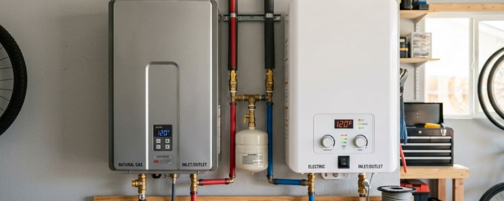gas vs electric tankless water heater comparison